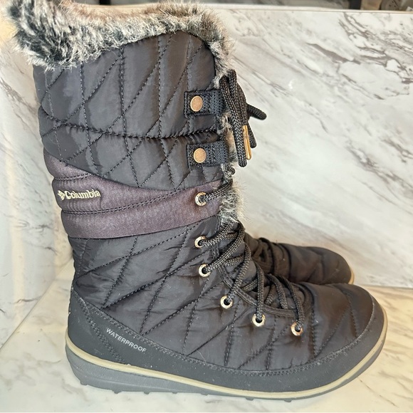 NWOT Columbia Women’s Heavenly Omni‑Heat Boots – Black Leather – Size 9.5 - Picture 6 of 15